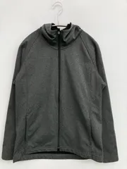 UNIQLO ユニクロ パーカー L グレー 裏起毛 ジップアップ 長袖 無地