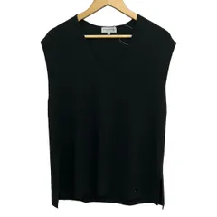 MACKINTOSH LONDON(マッキントッシュロンドン) ノースリーブセーター サイズ38 M レディース - 黒 ラメ/Vネック