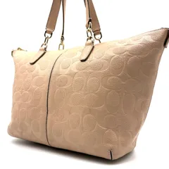 COACH y2k Signature Embossed Leather Satchel Bag 27963