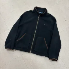 ポロ ラルフローレン ブラウン ポニー フリース ジャケット