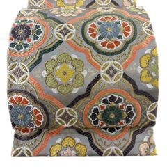 C5 美品 華文 唐草唐花 鳳凰 金糸 正絹 六通 袋帯 O33 - メルカリ