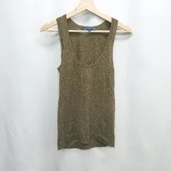 ◇ ⊂ Φ FRENCH CONNECTION フレンチコネクション ラメ 袖なし タンクトップ サイズXS ブラウン レディース E  【1410290027035】のサムネイル
