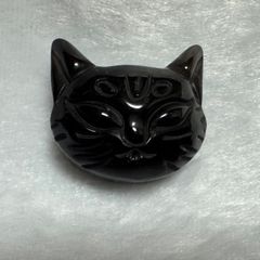 黒猫（小）（くつろぎ） 木彫り 置物 - メルカリ