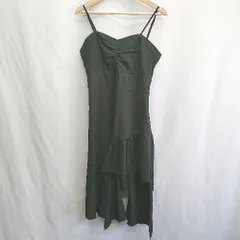 ◇ ⊂ Girly Doll アシンメトリー 袖なし ロング ワンピース サイズL ブラック レディース E  【1410290046951】のサムネイル