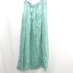 ◇ Θ FREAK'S STORE フリークスストア ウエストゴム マキシ フレアー スカート サイズM グリーン レディース E  【1410290051313】のサムネイル