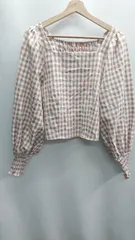 ◇ ΘΦ one after another NICE CLAUP 長袖 カットソー サイズF ブラウン系 レディース E  【1410290063774】