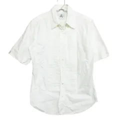 BLACK FLEECE ブラックフリースブルックスブラザーズ 半袖シャツ ボタンダウン プリーツ ドレスシャツ トップス ホワイト BB0【S】 メンズ 【中古】