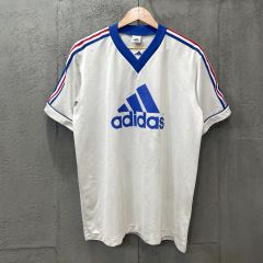 90s 日本製デサント社 adidas アディダス サッカーシャツ ゲームシャツ