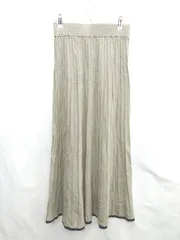 ◇ ⊇ natural couture ナチュラルクチュール ロング タイト スカート サイズF カーキ系 レディース E  【1412090022463】のサムネイル