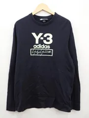 ★7072☆Y-3 ワイスリー M STACKED LOGO LS TEE 長袖Ｔシャツ FJ0406　Sのサムネイル