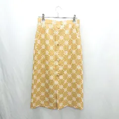 ◇ ⊂ ketty ケティ 花柄　ミモレ丈 タイト スカート サイズ2 ブラウン レディース E  【1501160009920】のサムネイル