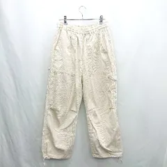 ◇ Θ MAISONCLUB メゾンクラブ ウエストゴム 布系 カーゴパンツ サイズL アイボリー ベージュ系 メンズ E  【1501160011237】のサムネイル