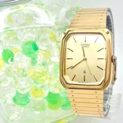 vintage citizen レクタンギュラー tank 80s ローマ数字 - メルカリ