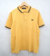 英国製 FRED PERRY フレッドペリー ポロシャツ 黄×黒 40 M12 - メルカリ