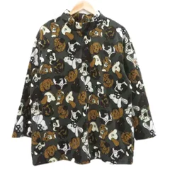 カステルバジャック CASTELBAJAC Kids カットソー 長袖 ハーフジップ 総柄 犬柄 グレー /SY53 ■ECE004 男の子 のサムネイル