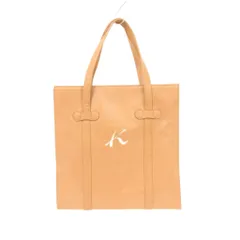 キタムラ Kitamura ハンドバッグ 茶 ブラウン ロゴ スクエア型 ループ装飾 ポーチ付き /NU ■ECG003