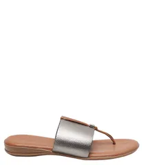 アンドレアース レディース シューズ サンダル Andre Assous Nice Stretch Thong Sandals Pewter ピューターのサムネイル