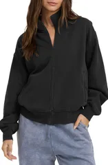ビラボン レディース アウター ジャケット・ブルゾン スウェット シャツ コットン フリース Billabong The Avery Brushed Cotton Blend Fleece Sweatのサムネイル