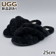 UGG ヒョウ柄 フラッフイヤー スライドサンダル 23cm レオパード