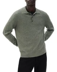 ラグアンドボーン メンズ アウター ニット・セーター ポロシャツ rag bone Declan Cashmere Polo Sweater Army アーミーのサムネイル