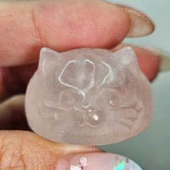 ローズクォーツ 皿 猫型 67.9g - メルカリ