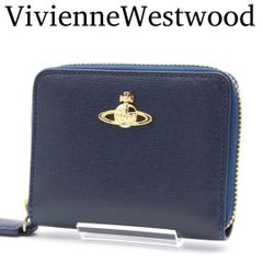 ✨美品 ヴィヴィアンウエストウッド 折り財布 がま口 ターコイズブルー レザー ✨美品 ヴィヴィアンウエストウッド 折り財布 がま口 ターコイズブルー
