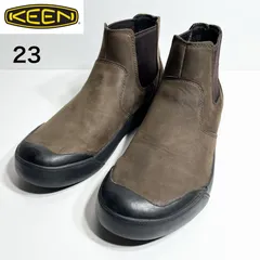 【美品】KEEN キーン エレナ チェルシー サイドゴアブーツ 23cm 本革 ブラウン 1022029のサムネイル