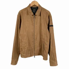 ブラックレーベルクレストブリッジ BLACK LABEL CRESTBRIDGE フェイクスエードジャケット ブルゾン チェック ブラウン Mのサムネイル