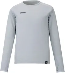ミレー MILLET アウトドア UBIC WOOL CREW LS W ベースレイヤー ロングスリーブ 長袖 トレッキング 速乾 耐久性 保温 調湿 防臭性 ウール混紡素材 登山 ハイキング  MIV03216 N7372 SILVER