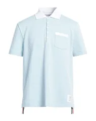 トムブラウン メンズ トップス ポロシャツ THOM BROWNE ポロシャツ Sky Blue ブルーのサムネイル