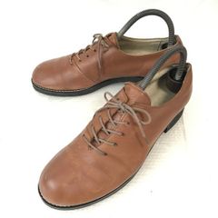 美品✨pedala ペダラ レースアップ プレーントゥ レザー ブラウン 24