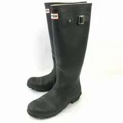 ビンテージモデル★HUNTER/ハンター★レインブーツ/長靴【UK4　23.0/黒】ロング◆WB59-7のサムネイル