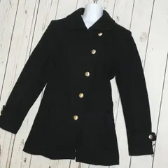 90s/日本製★ユナイテッドアローズ★ウールコート【レディース/M/黒】UNITED ARROWS PINK LABEL◆J14のサムネイル