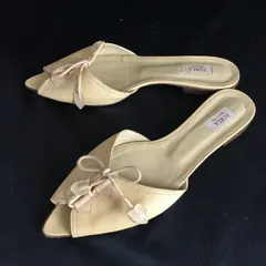 イタリア製★FURLA/フルラ★レザーサンダル【38/23.5-24.0/クリーム色/cream】/Shoes/pumps◆Q-576のサムネイル