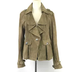 美品★ターシャポリージ/Tasha Polizzi★本革/レザージャケット【レディースM/茶系/brown】Jacket/Jumper◆TBH995のサムネイル