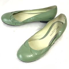 Made in Italy MARC JACOBS flat shoes/pumps [37/23.0-23.5/Green] Business/dress shoes ◆Q-86