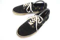 WHIZ LIMITED 로우 컷 운동화 [26.5 / 블랙 × 옐로우 × 화이트] 저스티스 리그 / 스웨이드 / 캔버스 ◆ G-160