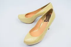 日本製★ランバンLANVIN★パンプス/ヒール25.0ベージュ◆SK18のサムネイル