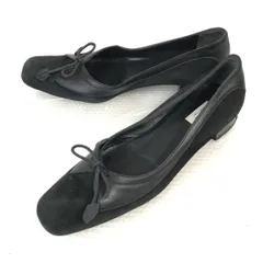 イタリア製★フルラ/FURLA★リボンパンプス【35.5/22.5-23.0cm/黒/BLACK】靴/スエードレザー/本革/Shoes/pumps/カジュアル/ビジネス◆Q-525のサムネイル
