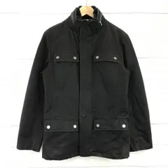 ZARA MAN★M-65/中綿入りフィールドジャケット【メンズM-L程度/黒】収納フード/袖ジップ/ブルゾン/アウター/ジャンパー◆BA375Lのサムネイル