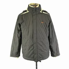 NIKE★防風防寒/ナイロン/中綿入りフーディージャケット【レディースL/グレー系】ブルゾン/アウター/ベンチコート/上着/パーカー◆TBC996