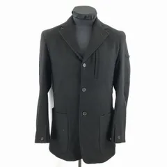 katsuhiro pour UNITED ARROWS★ショート丈/ウールコート【46/メンズM/黒】イタリー素材/裏地メッシュ/JACKET◆TBC403のサムネイル