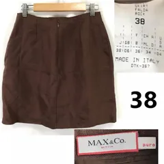 イタリア製★MAX&CO/マックスアンドコー★ミニスカート【38/M程度/茶/brown】skirt◆BJ142-hのサムネイル
