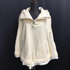 日本製★EPOCA/エポカ★ポンチョ【size:40･レディースL/アイボリー/ivory】三陽商会製/フリース/ハーフジップ/アウター/jacket◆BJ159-eのサムネイル