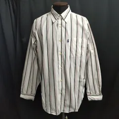 PEN FIELD/ペンフィールド★長袖シャツ【メンズLL/白系/white/ストライプ柄】ドレスシャツ/Tops/Shirt◆BJ162-hのサムネイル