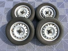 比較的美品!ハスラー純正ホイール 1シーズン使用超バリ溝グッドイヤー