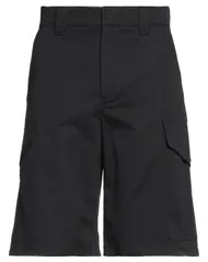 エムエスジイエム メンズ ボトムス ハーフパンツ・ショーツ MSGM ショートパンツ＆バミューダパンツ Black ブラックのサムネイル