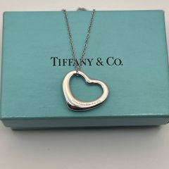 TIFFANY&Co. ティファニーオープンハート ネックレス シルバー16mm