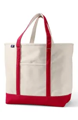 ランズエンド レディース バッグ Lands End Lands End Canvas Open Top Tote Bag Regular Long Handle Carry All Stylishのサムネイル
