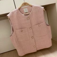 OHGA ツイード ノースリーブベスト - メルカリ